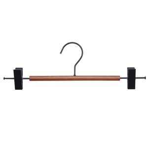 Pants Clip For Home No Trace Hanging Pants Special Hanger Wardrobe Retro Solid Wood For Home Wooden Classy Pant Rack Accessible Luxury