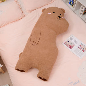Đáng Yêu Gối Dài Gấu Lớn Cho Bé Gái Ngủ Giữa Chân Gối Đầu Giường Hình Chữ Nhật Có Thể Giặt Được Làm Đầy Pp Cotton Vải Bông Trang Trí Nhà