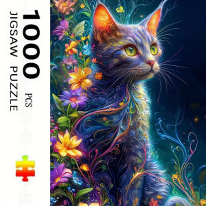 1000 Pcs Animal Cat Puzzle Home Decor Adults Puzzle Games Family Fun Floor PuzzlesEducational Toys for Kids