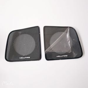 Vemart alphard vellfire 2015-2021 car audio sound effect cover frame stainless steel accessories