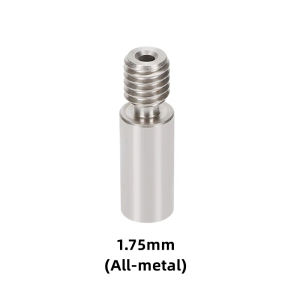 2 PCS 3D Printer Parts All Metal PTFE Tube Stainless Steel Throat V6 Hotend Smooth Heat Break For E3D Heatbreak 1.75MM Filament