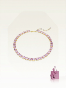 Swarovski | Celebrities Choice Purple Octagonal Necklace