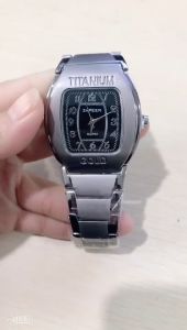 HAMURA COD BAYAR DITEMPAT Jam Tangan Pria TITANIUM Model Terbaru 2025 Tahan Air Goresan Api Trend Sekang Zaman Now Jam Quartz Analog Cowo Bisnis Kalender Kasual Jam Olahraga Pergi Kerja Kantor Sekolah Kaca Safir Anti Baret Import COD BAYAR DITEMPAT