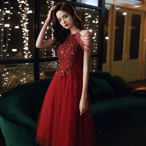 Formal Evening Dress For Women Banquet bride wedding birthday Presenter Elegant Debut Prom Gown