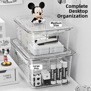 NAIFUNA | Dustproof Covered Storage Box Acrylic Transparent