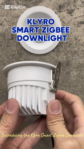 Outsmart Zigbee Smart Downlight Klyro Dimmable Tunable White Recessed Ceiling Light Downlight