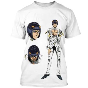 2024 New Jojo Bizarre Adventure T-Shirts Anime Manga 3D Print Streetwear Men and Women Fashion Oversized Kids Tees Tops Clothing