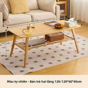 ZHUTING | Bàn Thấp Gỗ Cứng Compact Cho Phòng Khách Phong Cách Bắc Âu Hiện Đại