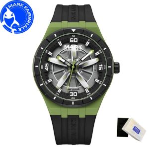 Mark Fairwhale | MARK FAIRWHALE Watches for Man 5050 Automatic Rotating Propeller Dial Quartz Wristwatches Luminous Waterproof Men Watch Reloj