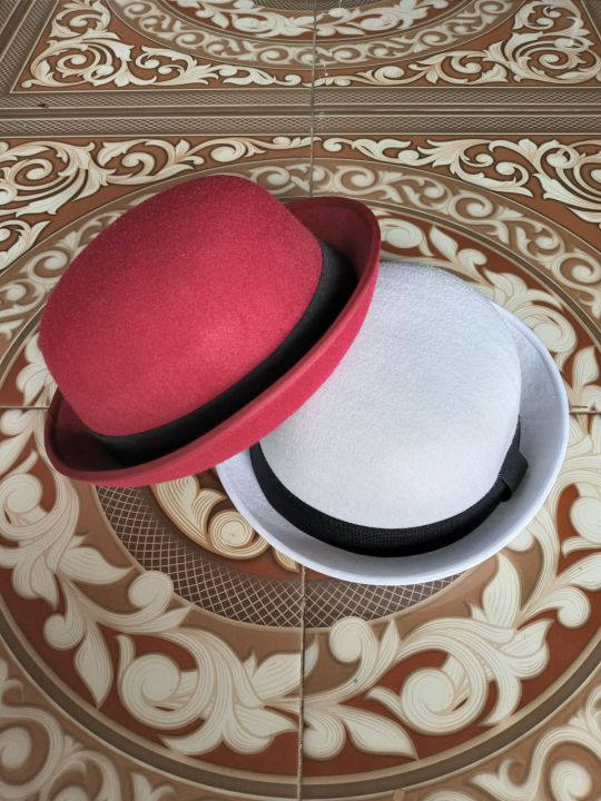 Topi Caplin bowler hat impor hard laken PRES bowler hard Dewasa