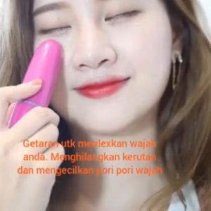 [PENA PIJAT MINI] Face Lift and Eye Mini Massage Pen / Pena Pijat / Alat Pijat Wajah Kantung Mata Elektrik / Massage Pen Microseismic Technology - Mini 208 PINK