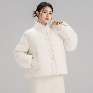 Snow Flying Winter New Style Small Size Casual Fashionable Short Duck down Jacket Womens Outerwear Korean Version Thickened Long Sleeve