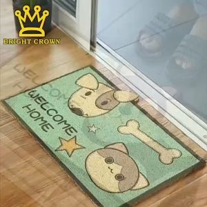 Bright Crown Keset Animal Motif Lucu Bahan PVC Anti Slip UK 40X60CM