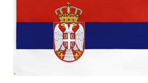 FLAGLINK 90x150 CM Cờ Cộng Hòa Serbia Để Trang Trí Polyester In Hình Treo Biểu Ngữ Để Trang Trí Sân Vườn Nhà Cửa