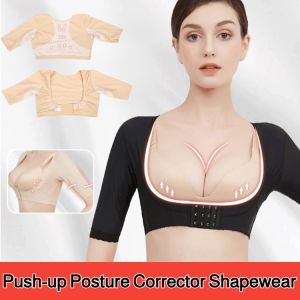 Push-up Posture Corrector Shapewear Upper Arm Shaper Humpback Posture Corrector Back Support Tops 45-75Kg