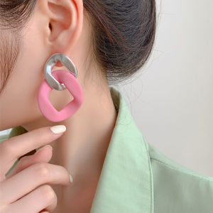 Leopard Print Statement Earrings For Women Bohemian Boho Brincos Geometric Dangle Drop Earings Fashion Jewelry Unusual Earrings