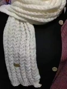 Knitted Scarf Long Scarves Winter Warm For Women Men Thickened Fashion Outdoor Vintage Scarf