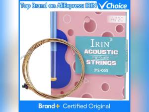 IRIN | IRIN A720 Acoustic Guitar Strings Phosphor Bronze Stainless Steel Wire Strings For Folk Guitar Musical Instrument Accessories