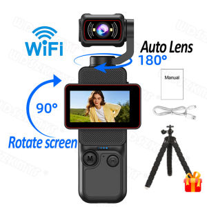 Máy Ghi Video Kỹ Thuật Số WIFI Cầm Tay 1080P Máy Quay Thể Thao Cầm Tay DV Với Auto 180 ° Ống Kính 90 ° Màn Hình Lật Cho Các Hoạt Động Ngoài Trời
