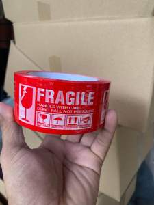 Fragile Tape Red 2x100m