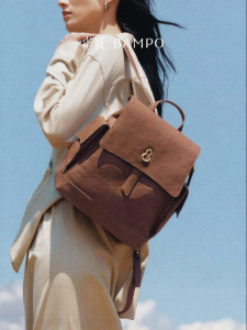 bampo | Top Layer Leather Vintage Travel Large Capacity Women Backpack