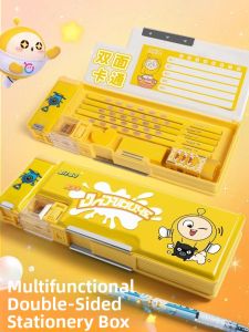 FEIYU | Dual-layer Stationery Case for Boys and Girls with Built-in Pencil Sharpener