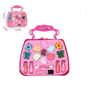 Pumpkin car Mermaid unicorn makeup childrens cosmetics toy princess makeup box girl play house eye shadow nail polish toy