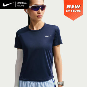 Nike Miler Womens Short-Sleeve Running Top - Midnight Navy [AJ8122-410]