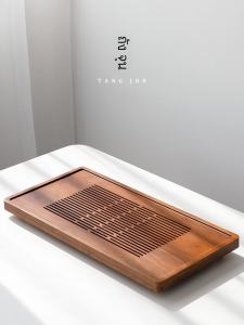 Japanese Style Bamboo Tea Sea Tea Set Kung Fu Tea Tray Drainage Water Drainage Tea Table 2025 New Home Drainage Tray Water Storage