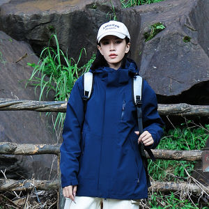 XUEFENGLANGYIN | Men Women Outdoor Windproof Waterproof 3-in-1 Down Lined Hiking Jacket