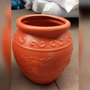 โอ่งน้ำพลาสติก โอ่งลายมังกร ภาชนะใส่น้ำ น้ำหนักเบา ขนาด 26ลิตร 45ลิตร และ 100ลิตร