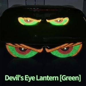 2025 New Car Dynamic Devils Eye Light Car Sticker Led Display Truck Car Front and Rear Windshield Glass Light Eye Warning Light