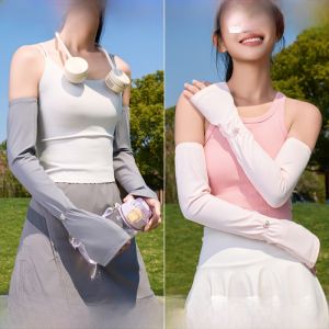 MiiOW | Womens Ice Sensation Sun Protection Sleeve Covers Summer 2025 Outdoor Nylon Long Sleeve Arm Protector UV Protection