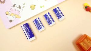 METECH 2B 1PC white Plastic Eraser PVC Rubber student pencil eraser stationery school supplies Stationery