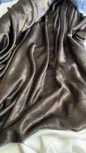 Vải Lụa Đen Óng Ánh Nhũ Khổ 1m4 - Mỏng Vừa Mềm Rũ Nhẹ - May Váy Đầm Đồ Thiết Kế Trang Trí