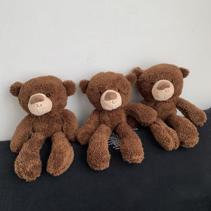 ของเล่นตุ๊กตาหมีขนปุยนุ่มนุ่ม30ซม.ตุ๊กตาหมีสีน้ำตาลยัดไส้การ์ตูนสัตว์ตุ๊กตาของเล่นเด็ก