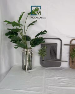 Kệ gỗ decor treo tường trang trí bàn học phòng khách nhà bếp để sách không cần khoan Molago - VC