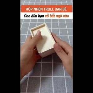 Hộp nhện troll bạn bè hộp quà bất ngờ mở hộp tạo sự bất ngờ với con nhện silicon nhảy ra như thật tạo cảm giác bất ngờ