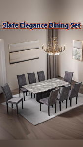 8 kerusi_ Meja makan (Dapur rumah) 8 Seater Marble Dining Set / PU Leg / 8 Seater Chair _ Set Maja Makan_Murah & Mewah / Kualiti Terjamin / Ready Stock