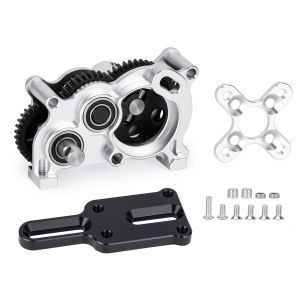 Aluminum OD-4 Transmission Gearbox With Slipper Pad for 1/10 LCG Chassis Cheater Rigs Capra Stock Axle Upgrade Parts