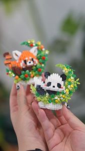 Cute Moon Building Block Brick Series Gift Set Decoration Present Toy