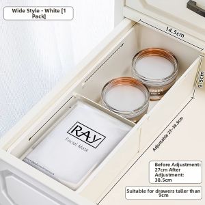 POSHU | Adjustable Compartmentalized Drawer Organizer