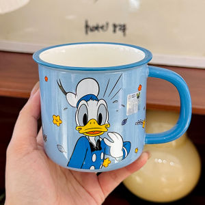 Disney Ceramic Cup Womens Good-looking Mug For Home Cup Cute Mickey Minnie Couple Water Cup