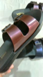 Sandal Selop Dewasa Gesper Ban Dua Ceqiu eh56 Lucu Kece 36-40 Burgundy