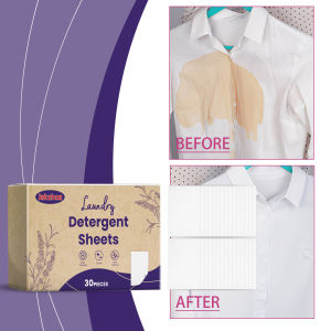 30/60pcs Laundry Tablets Powerful Decontamination Laundry Detergent Sheet for Washing Machine Cleaning Cloth Detergent Sheets