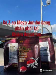 [TẶNG MEN TIÊU HOÁ]Cám cá vàng Mega Jumbo hạt chìmgiúp cá tăng trưởng màu dễ tiêu hoá