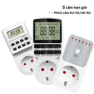 Công Tắc Hẹn Giờ Kỹ Thuật Số Ổ Cắm Đếm Ngược Điện Tử Ổ Cắm Nhà Bếp Điều Khiển Hẹn Giờ Có Thể Lập Trình Với Phích Cắm EU/US Để Sử Dụng Trong Công Nghiệp