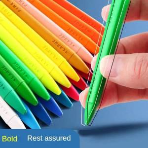 12/24/36 Colors Plastic Crayons Painting Safe Non-Toxic Washable Not Dirty Hand Drawing Art Supplies Coloring Fit For Kids Baby Toddler Gift Crafts School Supplies