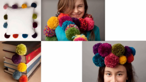 Craft Tastic DIY Pom Pom Handcraft Kit Children Art & Crafts Fun Education Creative Kindergarten CTE43