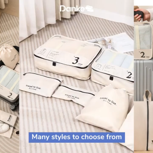 [SG InStock] Danke H3001-W Travel Organizer Set White - 化妆包- Travel Bag Portable / Digital Cable Storage Bag / Cosmetic
